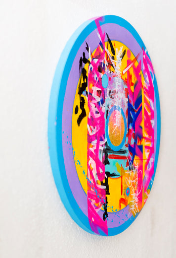 Song of the Stars  Part 2 by René Serrano Rodríguez |  Side View of Artwork 