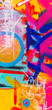 Original art for sale at UGallery.com | Song of the Stars  Part 2 by René Serrano Rodríguez | $750 | acrylic painting | 16' h x 16' w | thumbnail 4