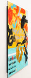 Original art for sale at UGallery.com | Warrior September 09 2026 by René Serrano Rodríguez | $1,900 | acrylic painting | 39' h x 29' w | thumbnail 2