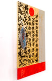 Original art for sale at UGallery.com | Love Letter by René Serrano Rodríguez | $750 | mixed media artwork | 23' h x 16' w | thumbnail 2