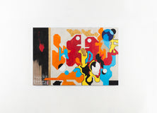 Original art for sale at UGallery.com | Signs of Life March 17 2026 by René Serrano Rodríguez | $1,850 | mixed media artwork | 31' h x 47' w | thumbnail 3