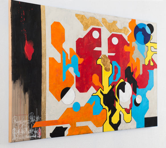 Signs of Life March 17 2026 by René Serrano Rodríguez |  Side View of Artwork 