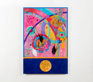 Original art for sale at UGallery.com | Tropical Observatory May 19 2026 by René Serrano Rodríguez | $2,050 | mixed media artwork | 47' h x 31' w | thumbnail 3