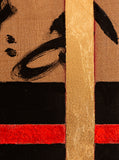 Original art for sale at UGallery.com | Warrior December 03 2024 by René Serrano Rodríguez | $1,950 | mixed media artwork | 47' h x 31' w | thumbnail 4