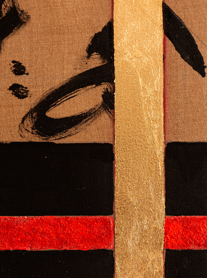 Warrior December 03 2024 by René Serrano Rodríguez |  Closeup View of Artwork 