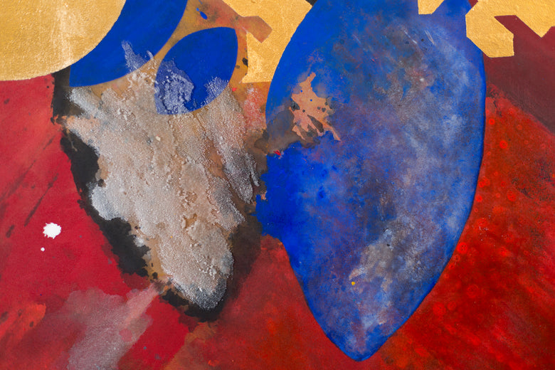 Warriors December 19 2025 by René Serrano Rodríguez |   Closeup View of Artwork 