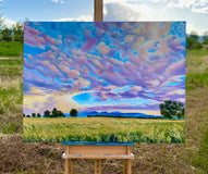 Original art for sale at UGallery.com | Blue Window by Renee Noel | $4,200 | acrylic painting | 36' h x 48' w | thumbnail 3