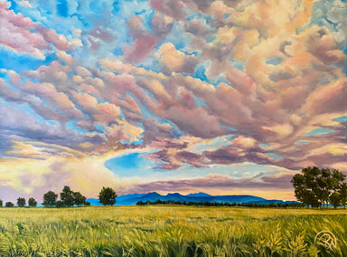 acrylic painting by Renee Noel titled Blue Window