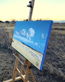 Original art for sale at UGallery.com | Calm by Renee Noel | $2,525 | acrylic painting | 24' h x 48' w | thumbnail 2