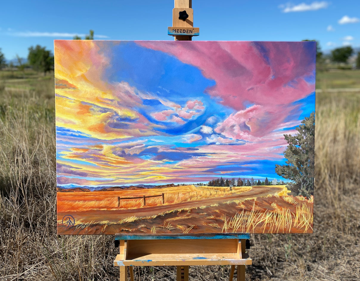 Cotton Candy Skies by Renee Noel |  Context View of Artwork 