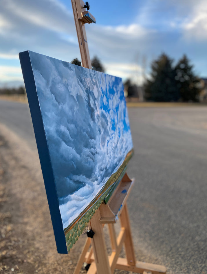 Disperse by Renee Noel |  Side View of Artwork 