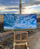 Original art for sale at UGallery.com | Disperse by Renee Noel | $3,475 | acrylic painting | 24' h x 48' w | thumbnail 3