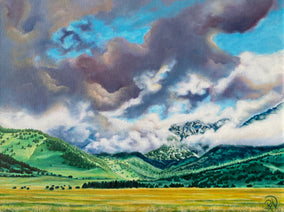 Original art for sale at UGallery.com | Green Pastures by Renee Noel | $3,250 | acrylic painting | 30' h x 40' w