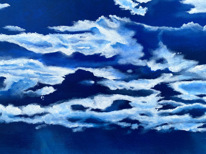 Luminous Night by Renee Noel |   Closeup View of Artwork 