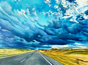 Original art for sale at UGallery.com | Massive Blues by Renee Noel | $3,250 | acrylic painting | 30' h x 40' w