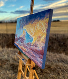 Original art for sale at UGallery.com | Ominous Clouds by Renee Noel | $4,200 | acrylic painting | 24' h x 48' w | thumbnail 2