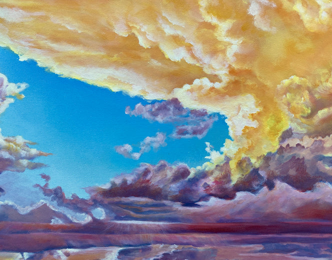 Ominous Clouds by Renee Noel |   Closeup View of Artwork 