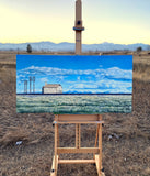 Original art for sale at UGallery.com | Railroad Shack by Renee Noel | $2,525 | acrylic painting | 24' h x 48' w | thumbnail 3