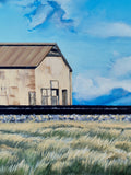 Original art for sale at UGallery.com | Railroad Shack by Renee Noel | $2,525 | acrylic painting | 24' h x 48' w | thumbnail 4