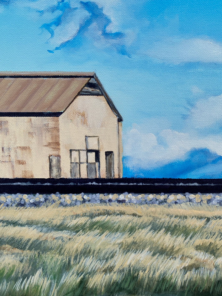 Railroad Shack by Renee Noel |  Closeup View of Artwork 