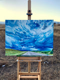 Original art for sale at UGallery.com | Spinning by Renee Noel | $3,250 | acrylic painting | 30' h x 40' w | thumbnail 3