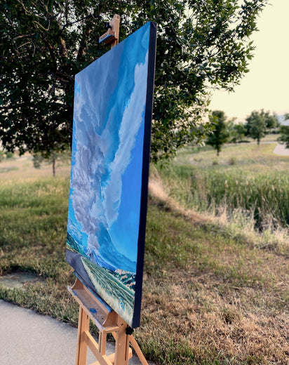 Uplifting by Renee Noel |  Side View of Artwork 