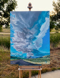 Original art for sale at UGallery.com | Uplifting by Renee Noel | $4,600 | acrylic painting | 48' h x 36' w | thumbnail 3
