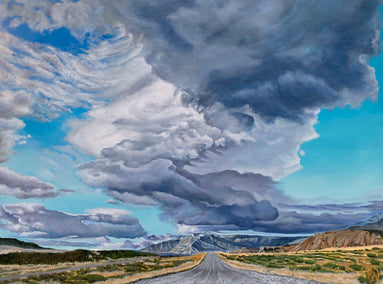 acrylic painting by Renee Noel titled ZigZag