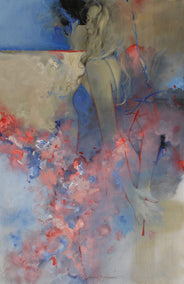 acrylic painting by Richard Johnson titled Blue Coral