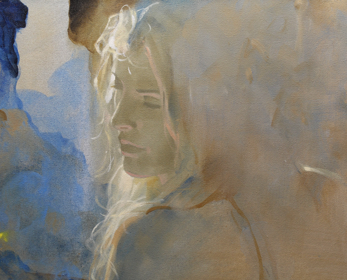 Blue by Richard Johnson |  Closeup View of Artwork 
