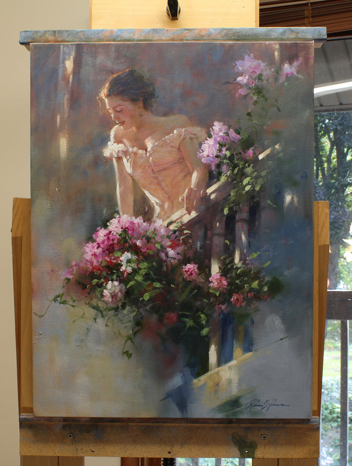 Azaleas y Sol by Richard Johnson |  Context View of Artwork 