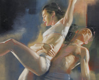 Original art for sale at UGallery.com | Embrace by Richard Johnson | $6,550 | oil painting | 30' h x 30' w | thumbnail 4
