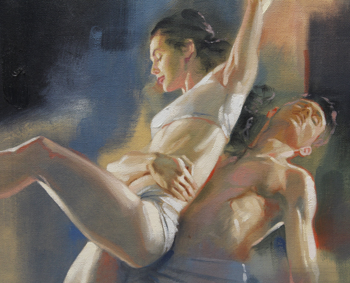 Embrace by Richard Johnson |  Closeup View of Artwork 