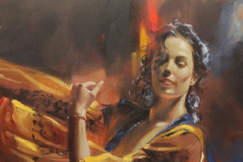 Fire Dances by Richard Johnson |   Closeup View of Artwork 