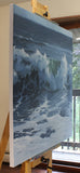 Original art for sale at UGallery.com | Into the Tempest by Richard Johnson | $10,600 | oil painting | 48' h x 48' w | thumbnail 2
