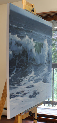 Into the Tempest by Richard Johnson |  Side View of Artwork 