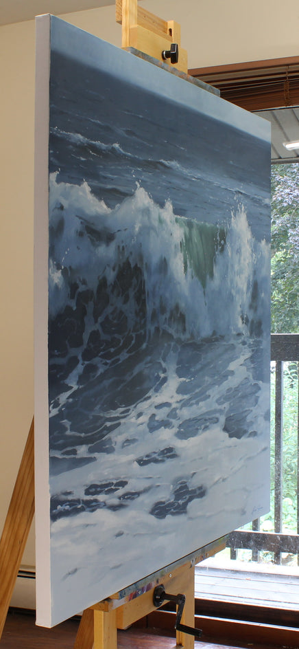 Into the Tempest by Richard Johnson |  Side View of Artwork 