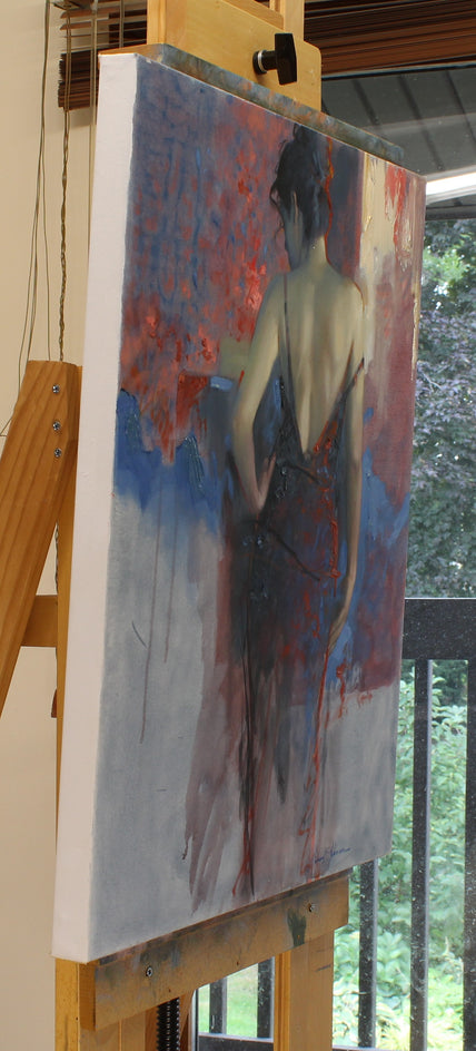 Nocturn by Richard Johnson |  Side View of Artwork 