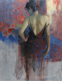 Original art for sale at UGallery.com | Nocturn by Richard Johnson | $5,175 | oil painting | 30' h x 24' w | thumbnail 1