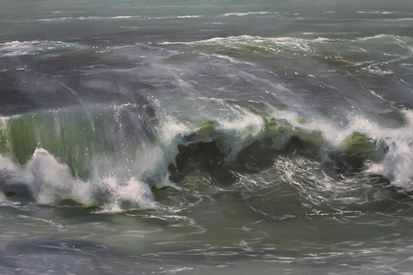 The Breakers by Richard Johnson |  Closeup View of Artwork 