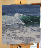 Original art for sale at UGallery.com | Where Mermaids Hide by Richard Johnson | $8,300 | oil painting | 36' h x 36' w | thumbnail 3