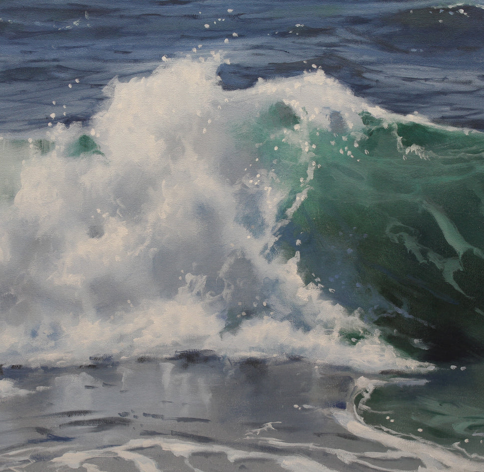 Where Mermaids Hide by Richard Johnson |  Closeup View of Artwork 