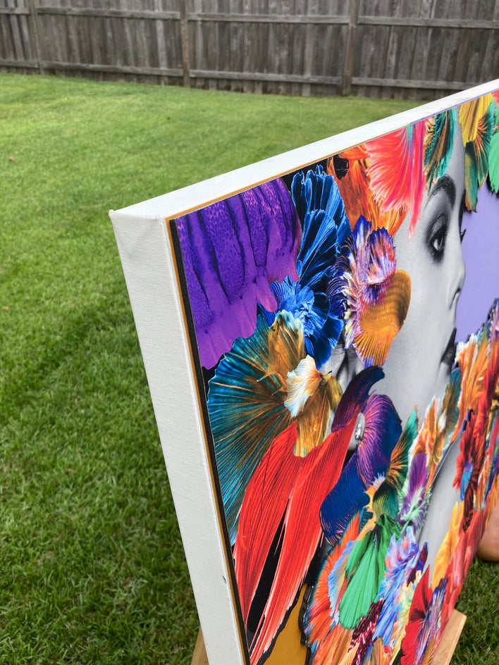 Colortique No. 3 by Rick "Marlowe" Schneider |  Side View of Artwork 