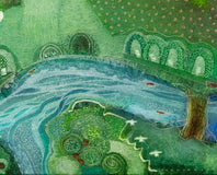 Original art for sale at UGallery.com | And It’s Green and It’s Quiet by Rob van Hoek | $2,250 | oil painting | 27.5' h x 27.5' w | thumbnail 4