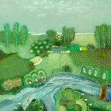 Original art for sale at UGallery.com | And It’s Green and It’s Quiet by Rob van Hoek | $1,950 | oil painting | 27.5' h x 27.5' w | thumbnail 1