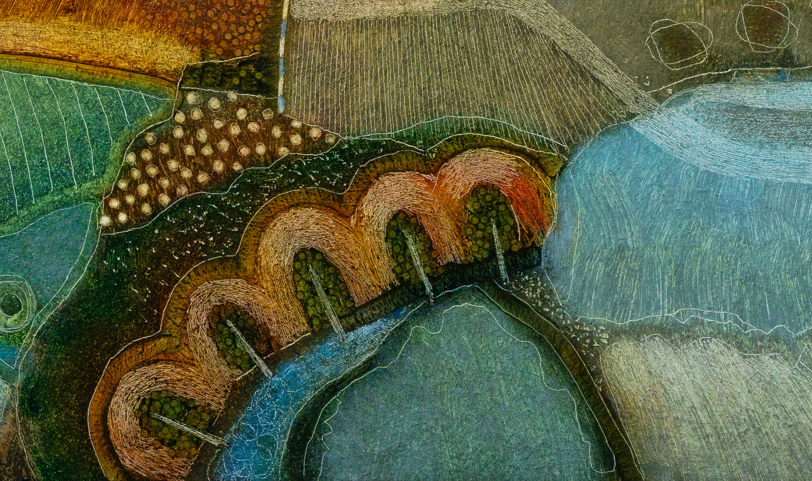 Beneath the Open Sky by Rob van Hoek |  Closeup View of Artwork 