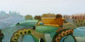 Original art for sale at UGallery.com | Beneath the Open Sky by Rob van Hoek | $3,300 | oil painting | 23.6' h x 47.2' w