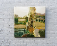 Original art for sale at UGallery.com | Forest and Field by Rob van Hoek | $1,850 | oil painting | 23.6' h x 23.6' w | thumbnail 3