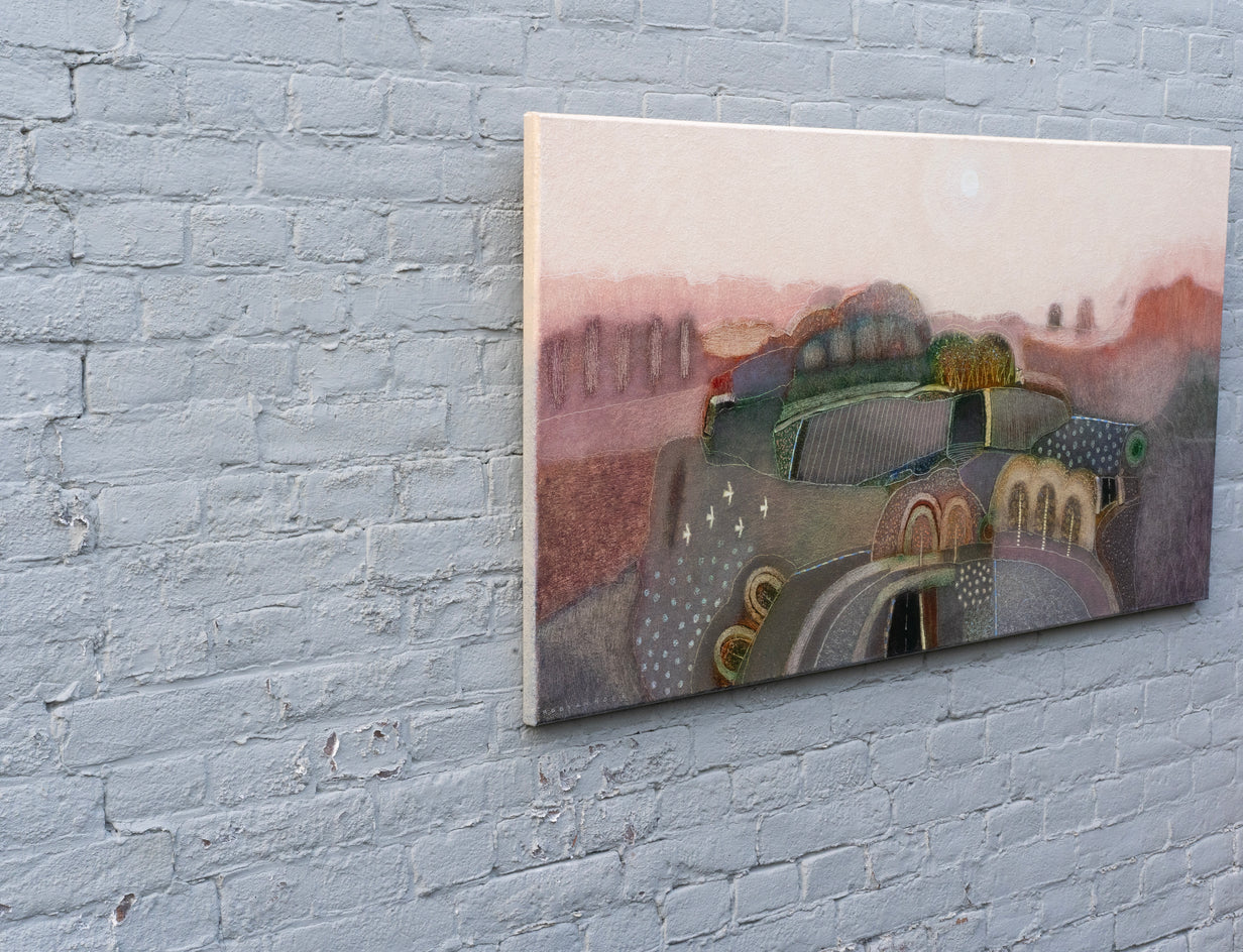 Light over the Fields by Rob van Hoek |  Side View of Artwork 