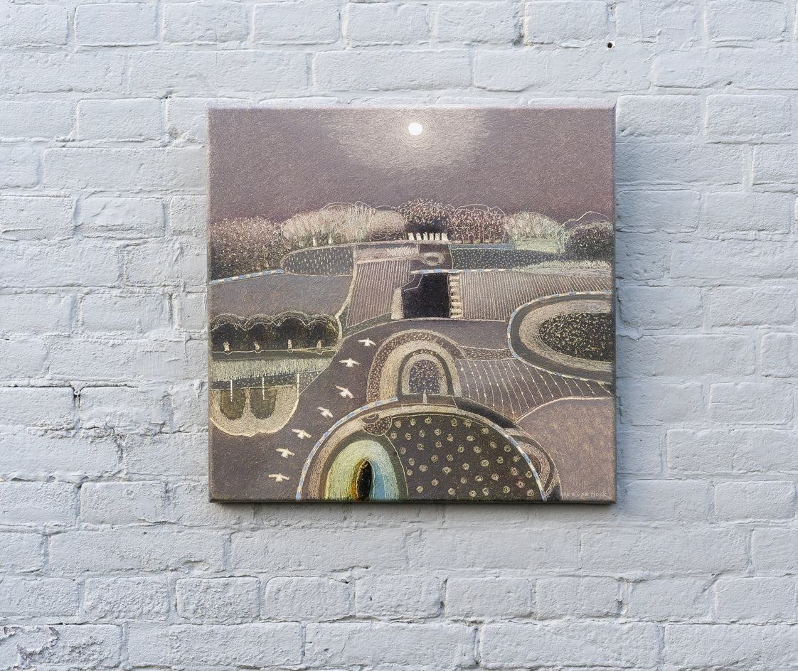 The Full Moon Is Still up There by Rob van Hoek |  Context View of Artwork 